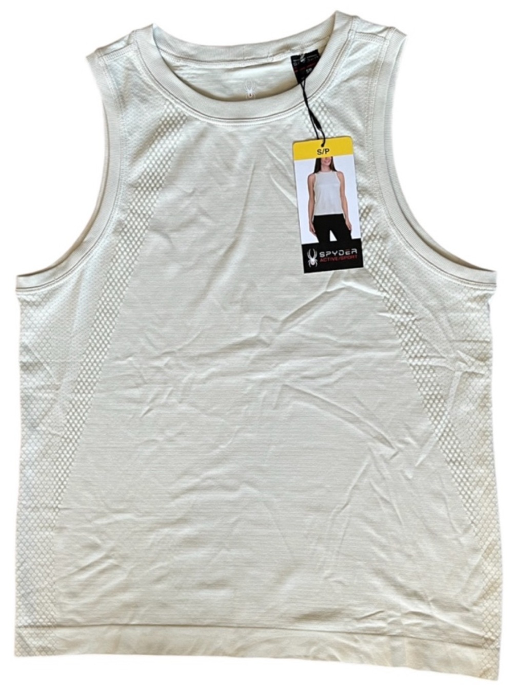 NWT Spyder Sleeveless Active Tank White Small